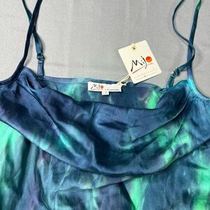 MIJO by Michelle Jonas 100% Silk Midi Dress NWT Small